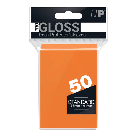 Ultra PRO PRO-Gloss Standard DECK PROTECTOR Sleeves - Orange 50ct