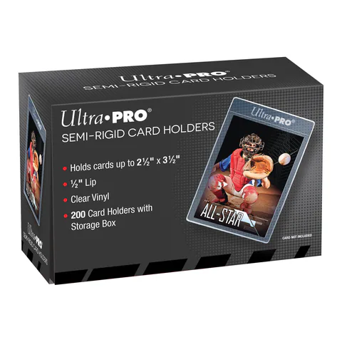 Ultra PRO 1/2" Lip Semi-Rigid Card Holders (200ct)