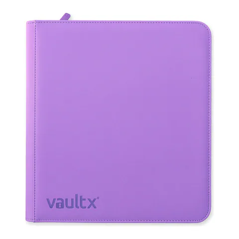 Vault X 12-Pocket Exo-Tec Zip Binder Just Purple