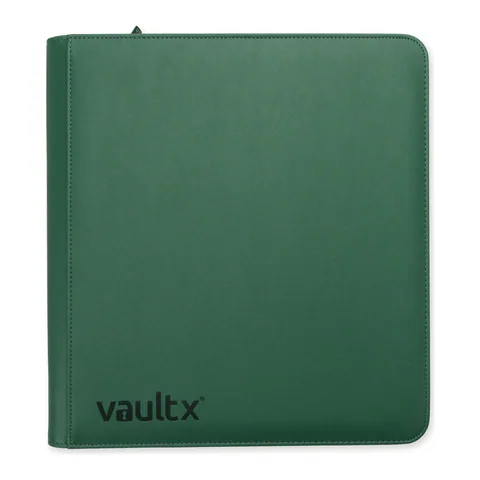 Vault X 12-Pocket Exo-Tec Zip Binder Metallic Green