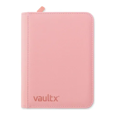 Vault X 4-Pocket Exo-Tec Zip Binder Just Pink