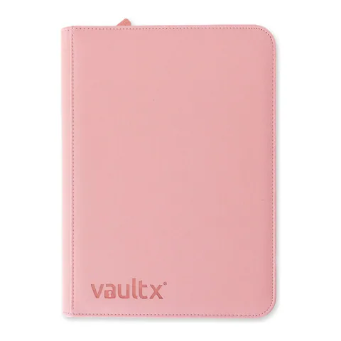Vault X 9-Pocket Exo-Tec Zip Binder Just Pink