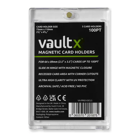 Vault X Magnetic Card Holders 100pt (5 pack)