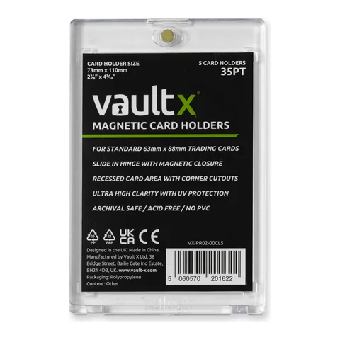 Vault X Magnetic Card Holders 35pt (5 pack)