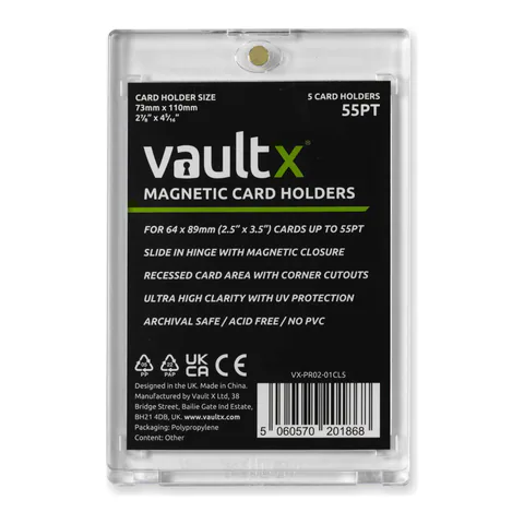 Vault X Magnetic Card Holders 55pt (5 pack)