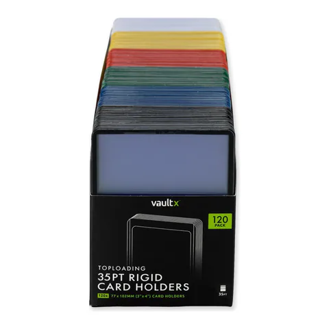 Vault X Seamless Rigid Toploaders 35pt (6 border colours)